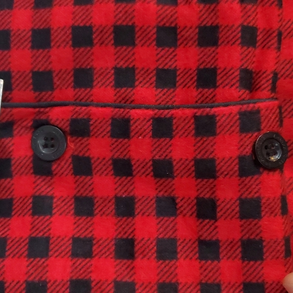 La Vie en Rose Flannel Pajama Set Women's M Checkered (pending) - Picture 5 of 5